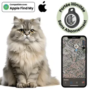 Traceur GPS pour Chat - Fonctionne avec Apple Find My sur IOS