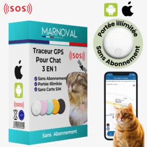 Traceur GPS 3 en 1 pour Chat - Localisation, Suivi et Sécurité