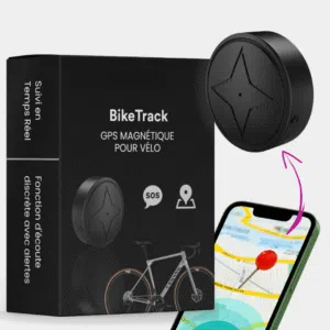 Traceur GPS pour Vélo Sans Abonnement avec Alertes Antivol - Modèle Sécurisé